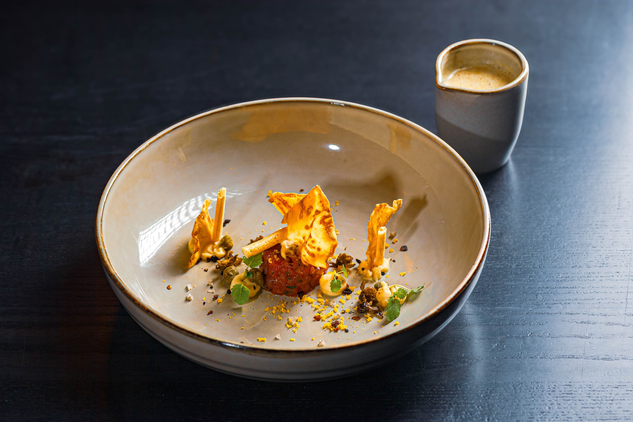 Bartender preparing a drink
